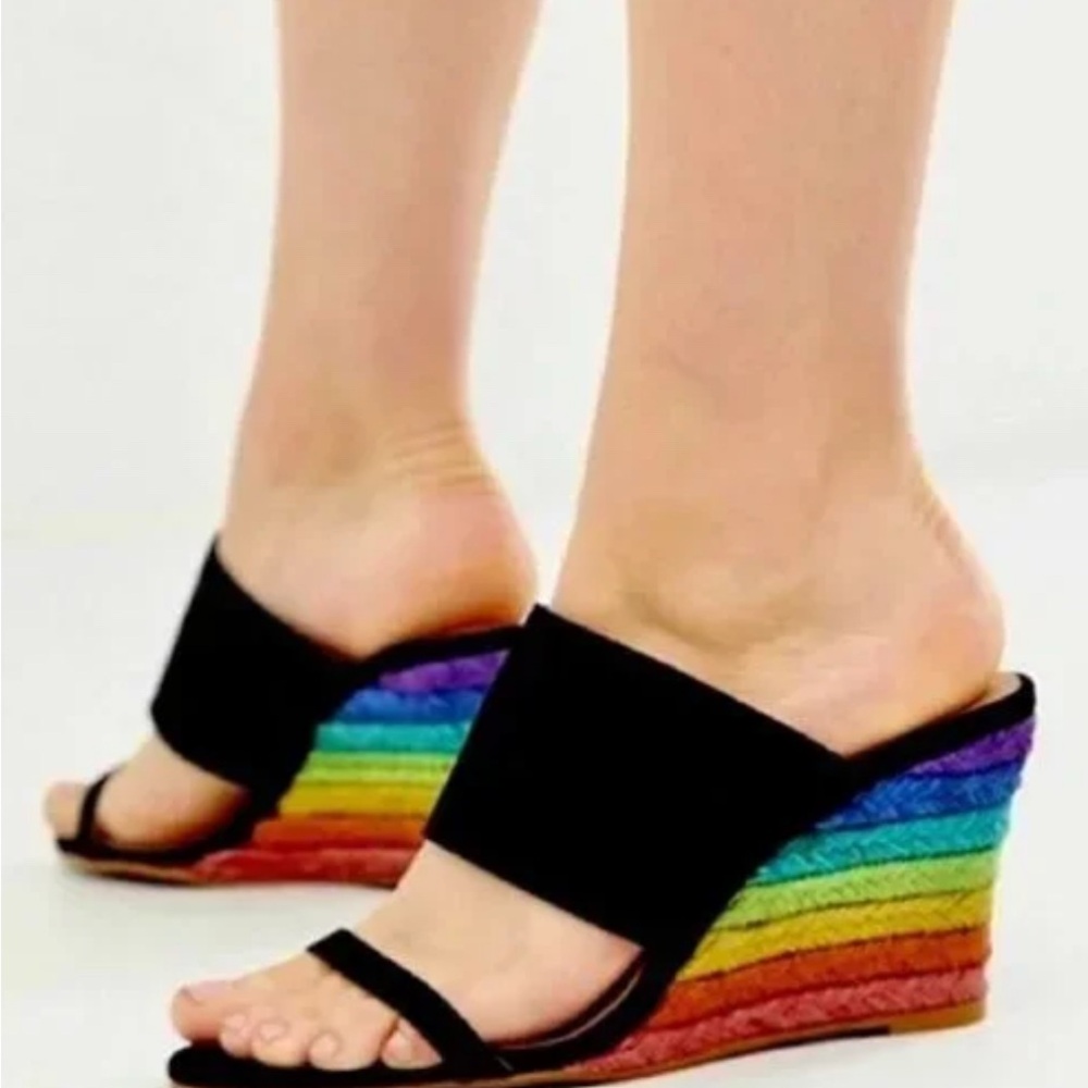 Free People Colorful Wedge Sandals